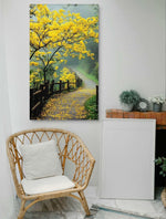 Tableau verdoyantes Fleur du Matin