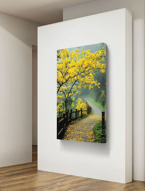 Tableau verdoyantes Fleur du Matin