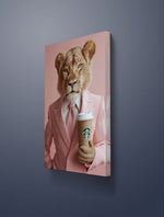 Tableau captivant Lion