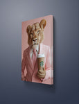 Tableau captivant Lion