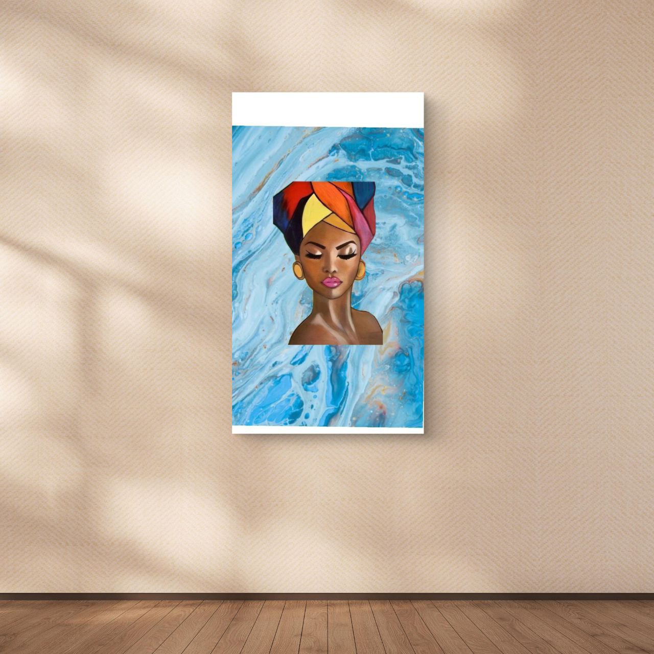 Tableau   illustration artistique d'une femme