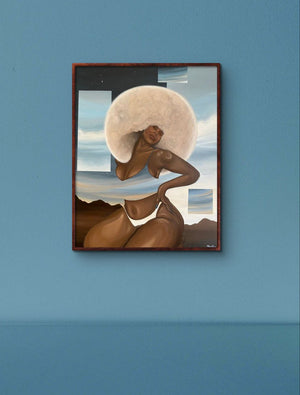 Tableau  e une femme noire déconstruite
