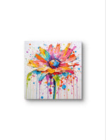 Le tableau fleur aux couleurs vives