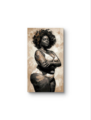 Le tableauUne femme noire avec une coiffure afro