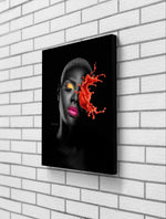 Le tableau portrait artistique frappant d'une personne Féminine