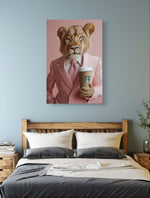 Tableau captivant Lion